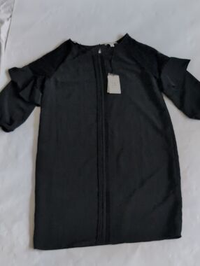 H by Halston Black Shift Dress - M